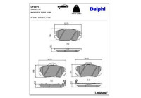 Brake Pad Set, disc brake LP1974 Delphi