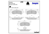 Brake Pad Set, disc brake LP1975 Delphi