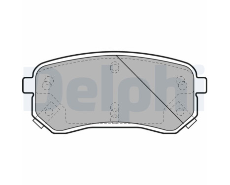 Brake Pad Set, disc brake LP1976 Delphi