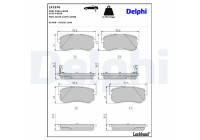 Brake Pad Set, disc brake LP1976 Delphi