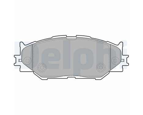 Brake Pad Set, disc brake LP1977 Delphi