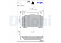 Brake Pad Set, disc brake LP1979 Delphi