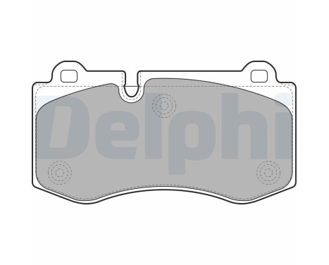 Brake Pad Set, disc brake LP1980 Delphi