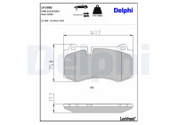 Brake Pad Set, disc brake LP1980 Delphi