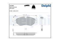 Brake Pad Set, disc brake LP1982 Delphi