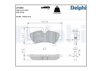 Brake Pad Set, disc brake LP1983 Delphi