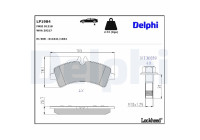 Brake Pad Set, disc brake LP1984 Delphi