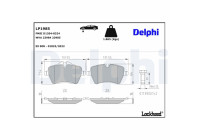 Brake Pad Set, disc brake LP1985 Delphi