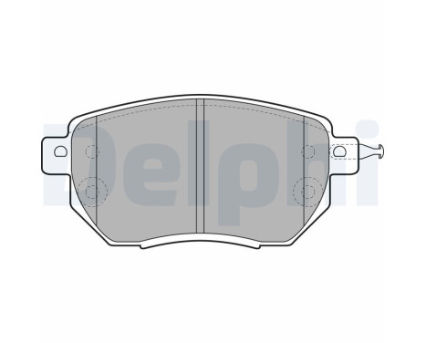 Brake Pad Set, disc brake LP1986 Delphi