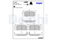 Brake Pad Set, disc brake LP1988 Delphi