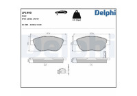 Brake Pad Set, disc brake LP1990 Delphi