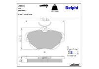 Brake Pad Set, disc brake LP1991 Delphi