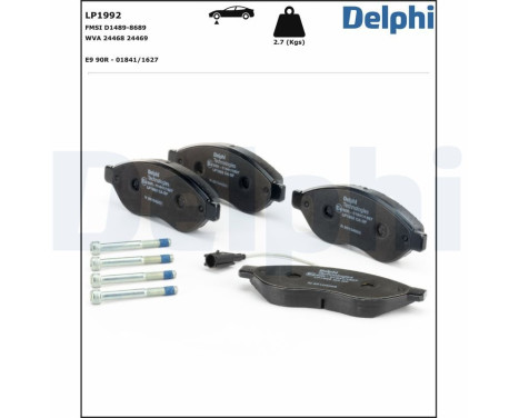 Brake Pad Set, disc brake LP1992 Delphi, Image 2