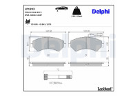 Brake Pad Set, disc brake LP1993 Delphi