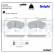 Brake Pad Set, disc brake LP1993 Delphi