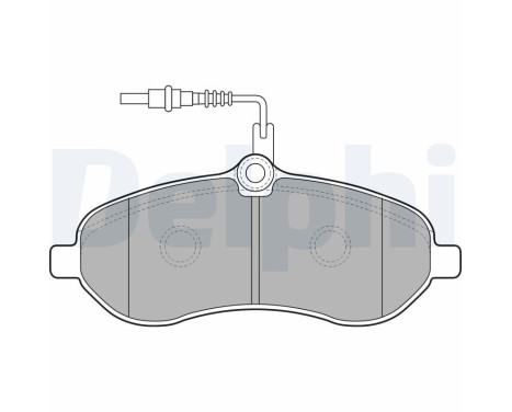 Brake Pad Set, disc brake LP1995 Delphi