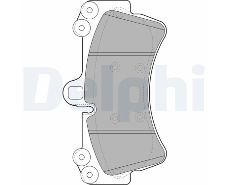 Brake Pad Set, disc brake LP1997 Delphi