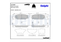 Brake Pad Set, disc brake LP1999 Delphi