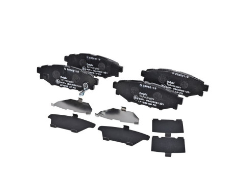 Brake Pad Set, disc brake LP1999 Delphi, Image 2