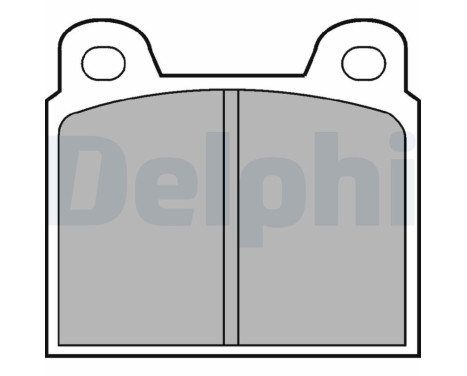 Brake pad set, disc brake LP20 Delphi