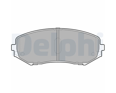 Brake Pad Set, disc brake LP2001 Delphi