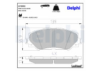 Brake Pad Set, disc brake LP2002 Delphi