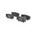 Brake Pad Set, disc brake LP2004 Delphi