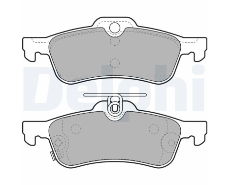 Brake Pad Set, disc brake LP2007 Delphi