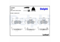 Brake Pad Set, disc brake LP2007 Delphi