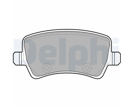 Brake Pad Set, disc brake LP2008 Delphi