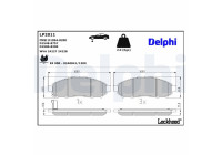 Brake Pad Set, disc brake LP2011 Delphi