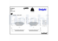 Brake Pad Set, disc brake LP2013 Delphi