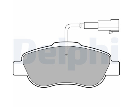 Brake Pad Set, disc brake LP2014 Delphi