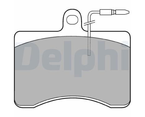 Brake Pad Set, disc brake LP2014 Delphi, Image 3