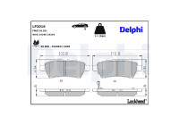 Brake Pad Set, disc brake LP2016 Delphi