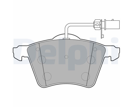 Brake Pad Set, disc brake LP2021 Delphi