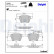 Brake Pad Set, disc brake LP2021 Delphi
