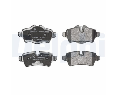 Brake Pad Set, disc brake LP2022 Delphi, Image 2