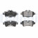 Brake Pad Set, disc brake LP2022 Delphi, Thumbnail 2