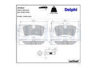 Brake Pad Set, disc brake LP2022 Delphi