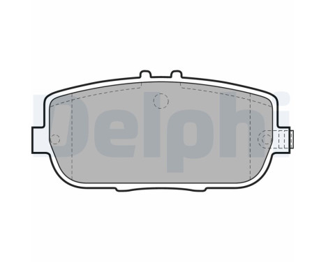 Brake Pad Set, disc brake LP2027 Delphi