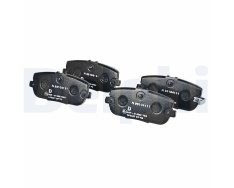 Brake Pad Set, disc brake LP2027 Delphi