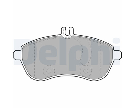 Brake Pad Set, disc brake LP2028 Delphi