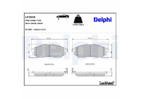 Brake Pad Set, disc brake LP2030 Delphi