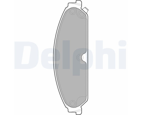 Brake Pad Set, disc brake LP2033 Delphi