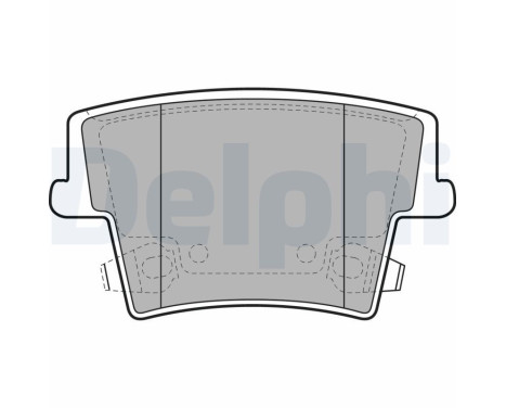 Brake Pad Set, disc brake LP2035 Delphi