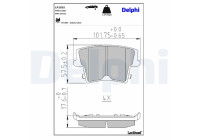 Brake Pad Set, disc brake LP2035 Delphi