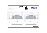 Brake Pad Set, disc brake LP2037 Delphi