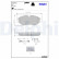 Brake pad set, disc brake LP2039LC Delphi