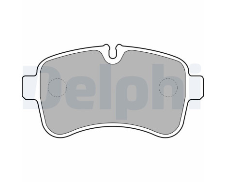 Brake Pad Set, disc brake LP2040 Delphi
